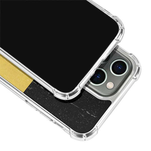 Belgium Flag Distressed iPhone 15 Pro Clear Case